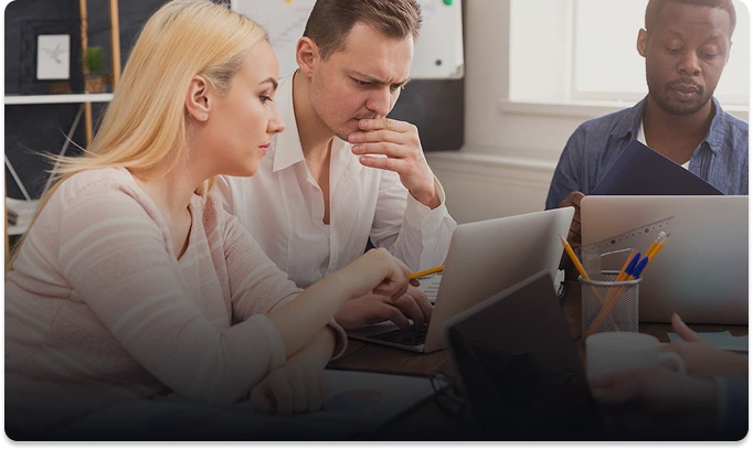 Agency team collaborating